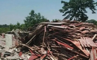 模板拆遷料木托盤用鋸末顆粒機這樣處理省時省力又賺錢！